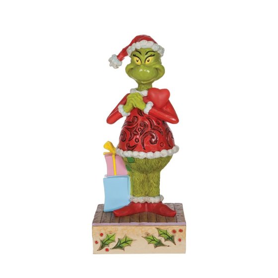 Happy Grinch with Blinking Heart Figurine : Enesco – licensed giftware ...