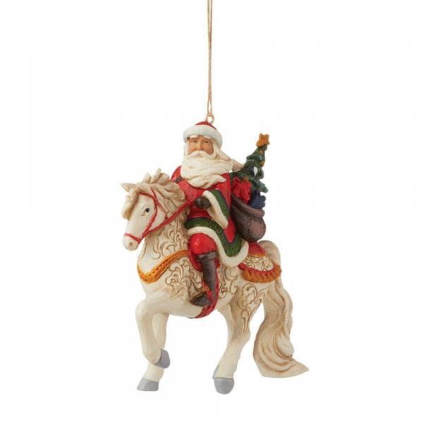 Santa Riding Horse Hanging Ornament : Enesco – licensed giftware wholesale