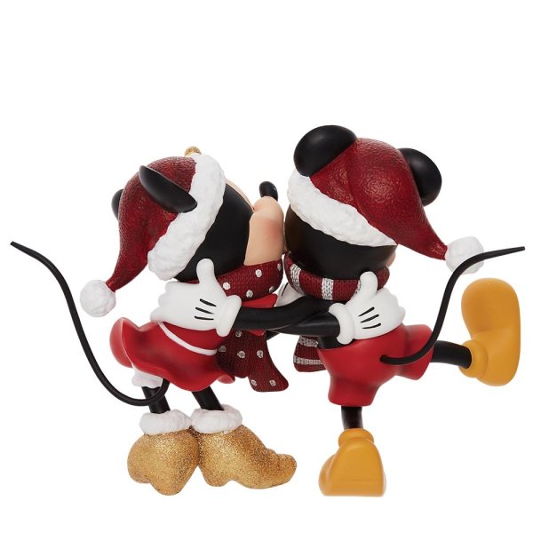 Christmas Mickey and Minnie Mouse Figrurine : Enesco – licensed